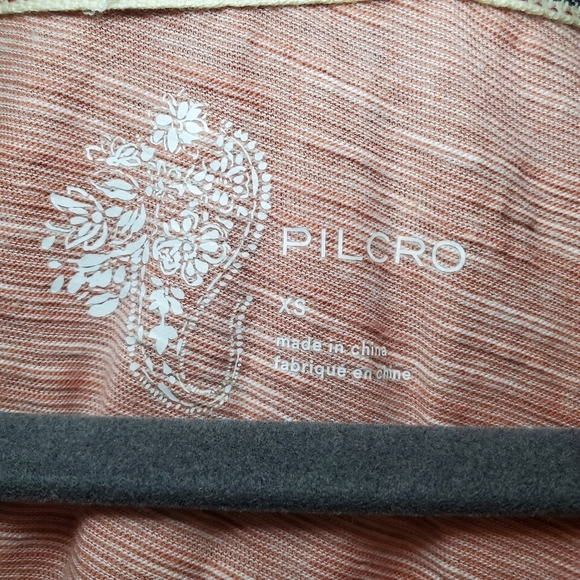 Anthropologie Pilcro Chrissy Babydoll Ruffle V Neck Layered Button Down Top XS - Picture 7 of 9